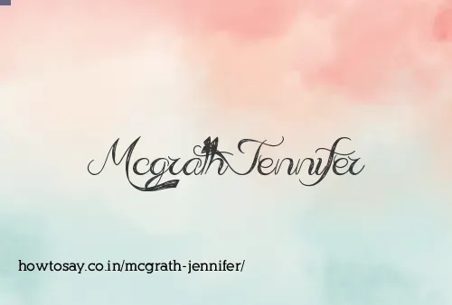 Mcgrath Jennifer
