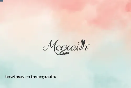 Mcgrauth