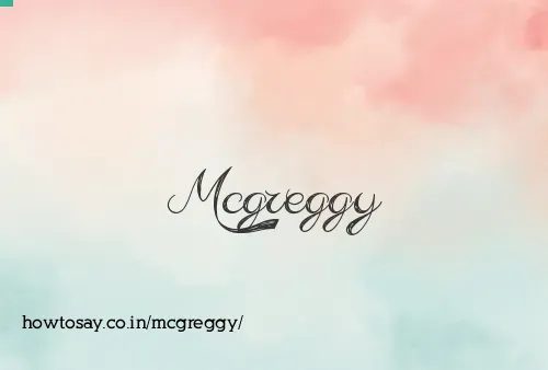 Mcgreggy