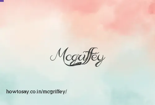 Mcgriffey
