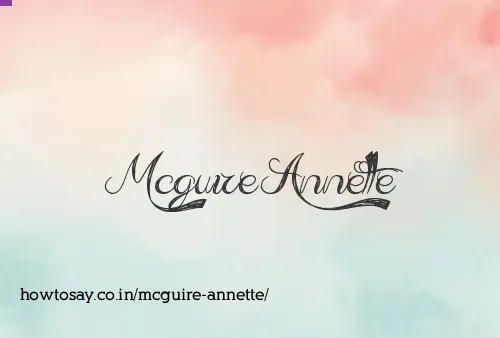 Mcguire Annette