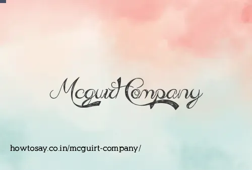 Mcguirt Company