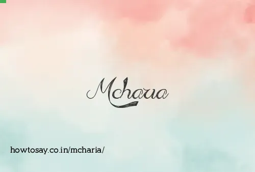 Mcharia