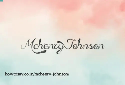 Mchenry Johnson
