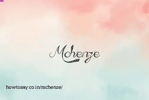 Mchenze