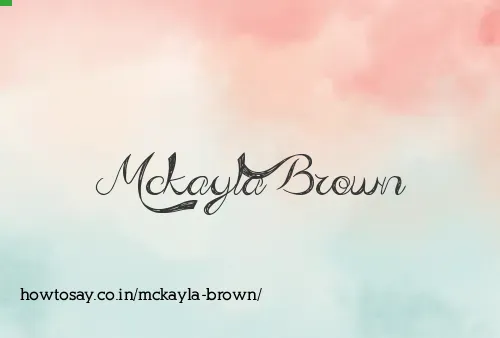Mckayla Brown