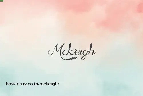 Mckeigh
