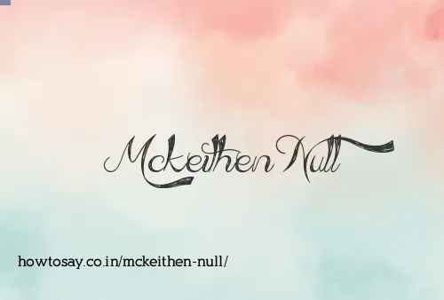 Mckeithen Null