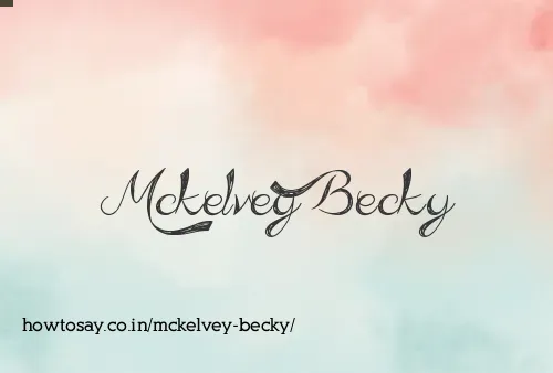 Mckelvey Becky