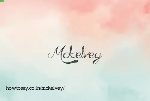 Mckelvey