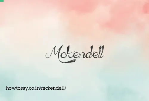 Mckendell