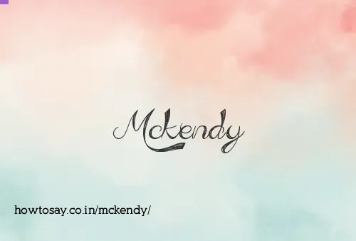 Mckendy