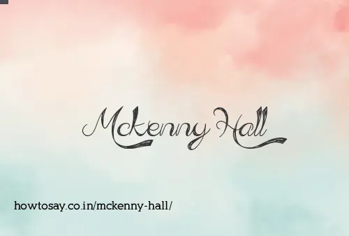 Mckenny Hall