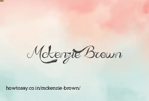 Mckenzie Brown