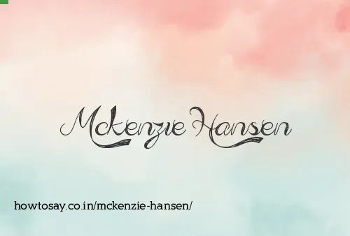 Mckenzie Hansen