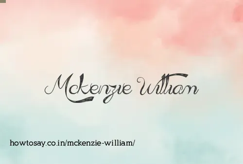 Mckenzie William