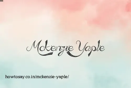 Mckenzie Yaple