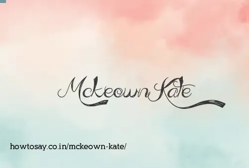 Mckeown Kate