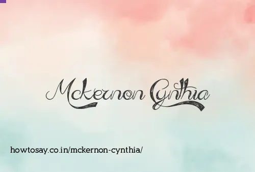 Mckernon Cynthia