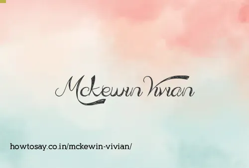 Mckewin Vivian