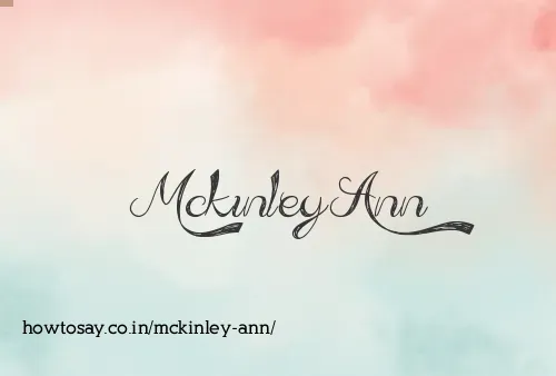 Mckinley Ann