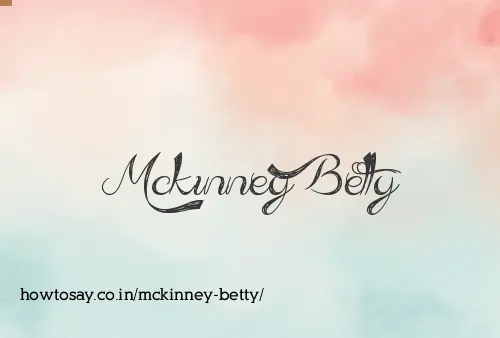 Mckinney Betty