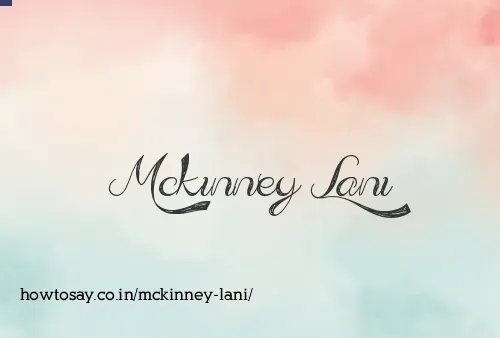 Mckinney Lani
