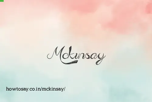 Mckinsay