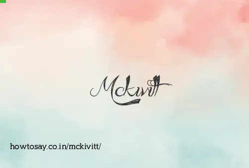Mckivitt