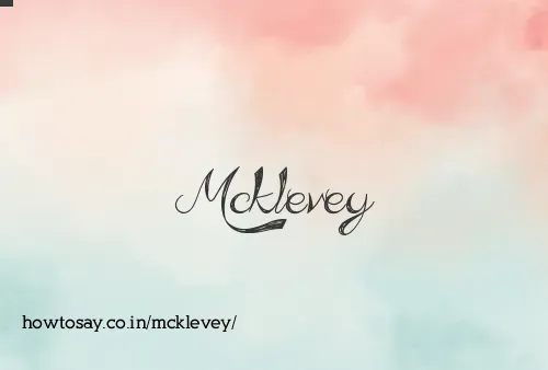Mcklevey