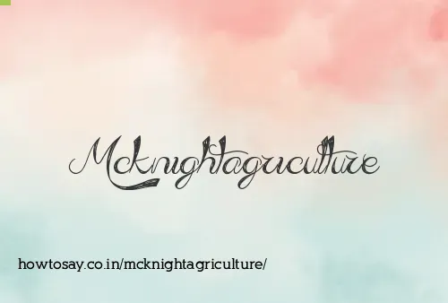 Mcknightagriculture