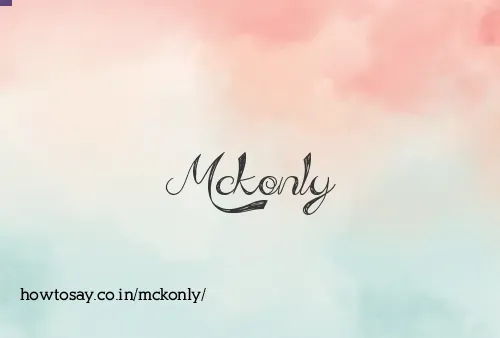 Mckonly
