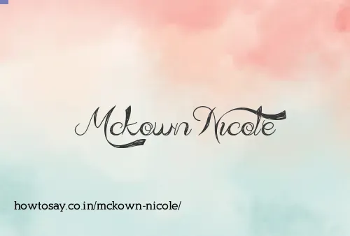 Mckown Nicole