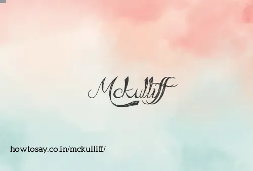 Mckulliff