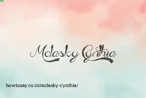 Mclasky Cynthia