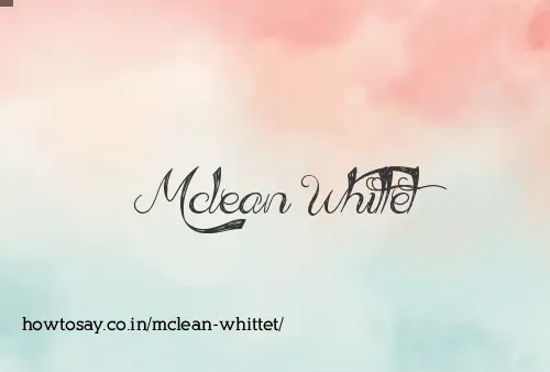 Mclean Whittet