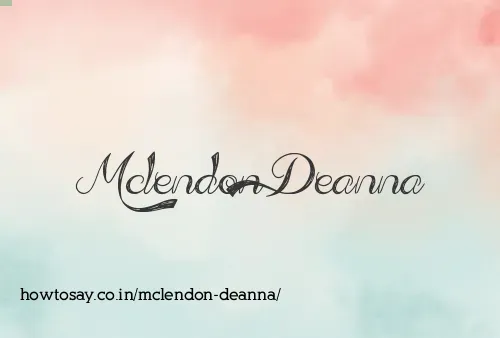 Mclendon Deanna