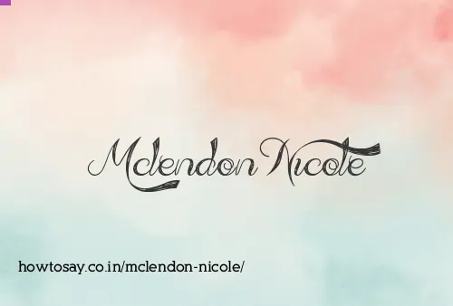 Mclendon Nicole