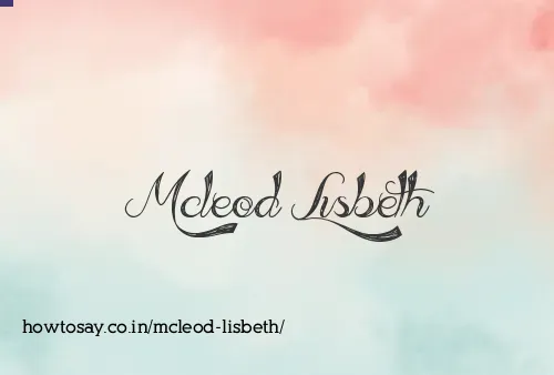 Mcleod Lisbeth