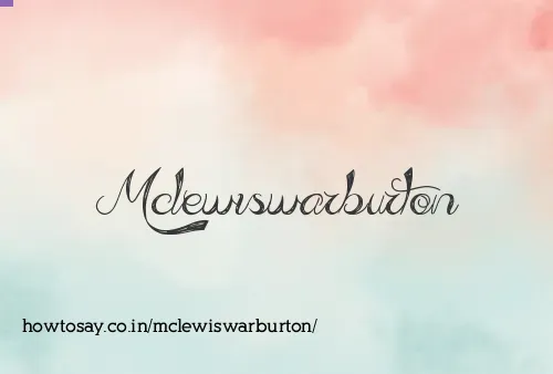 Mclewiswarburton