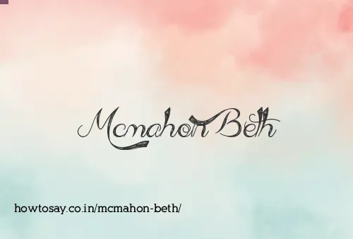 Mcmahon Beth
