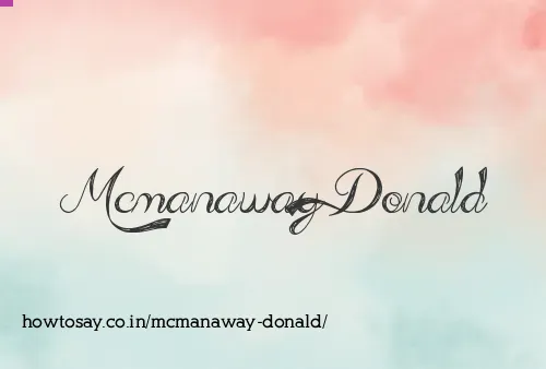 Mcmanaway Donald
