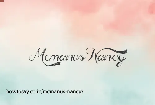 Mcmanus Nancy