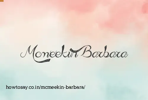 Mcmeekin Barbara