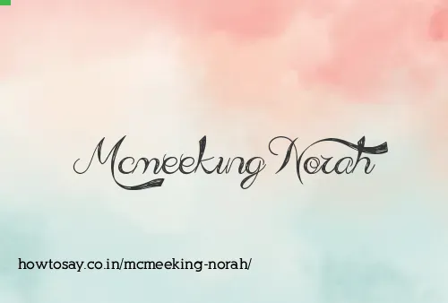 Mcmeeking Norah