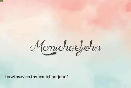 Mcmichaeljohn