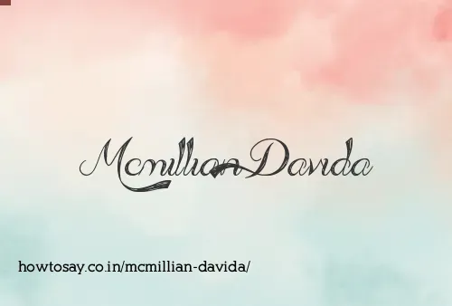Mcmillian Davida