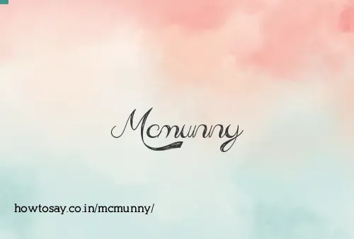 Mcmunny