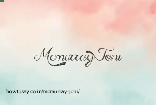 Mcmurray Joni