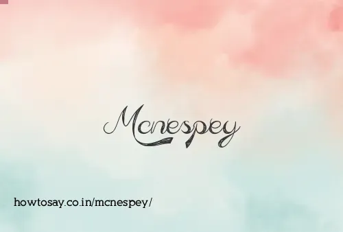 Mcnespey